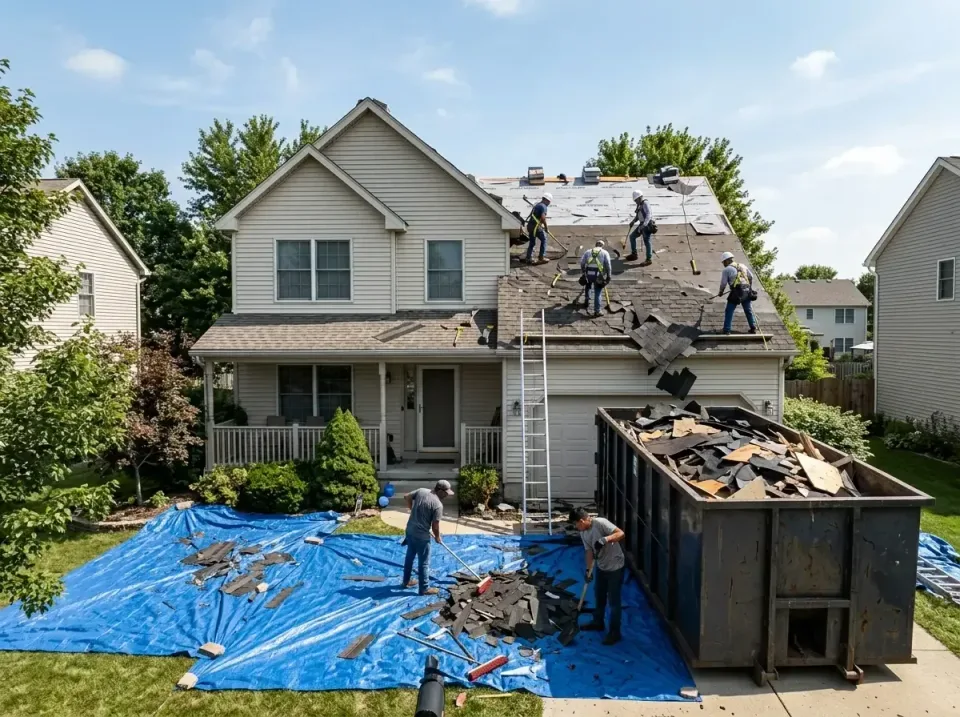 roof-replacement-debris-remova-004 — frequently asked questions, Cheapest Dumpster Rentals in Prairie Grove, AR